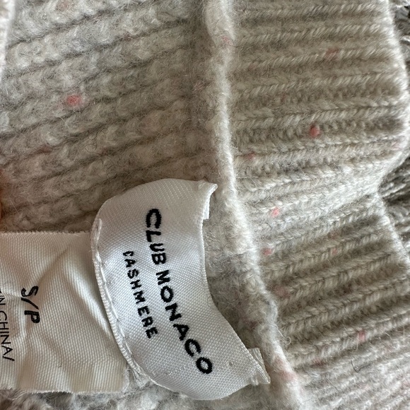 Club Monaco Light Gray Crew Neck Sweater - Picture 2 of 5